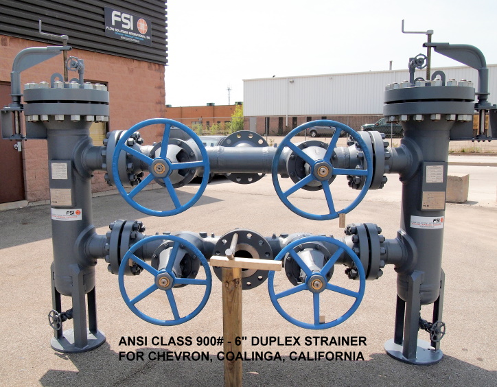 custom fabricated pipeline strainers